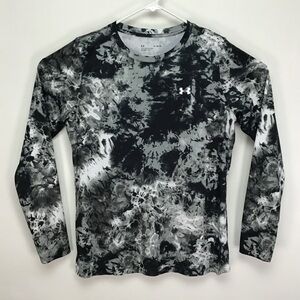UNDER ARMOUR Velocity Camp Printed Long Sleeve Performance Sport Shirt XL